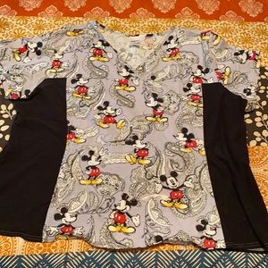 Disney Mickey Mouse scrub top .